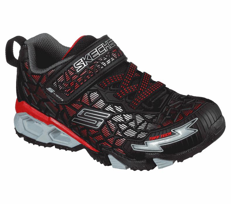 Skechers Pojkar Svarta/Röda Sneakers - S Lights: Hydro Lights - Tuff Force - Sverige (SVUCL-5401)
